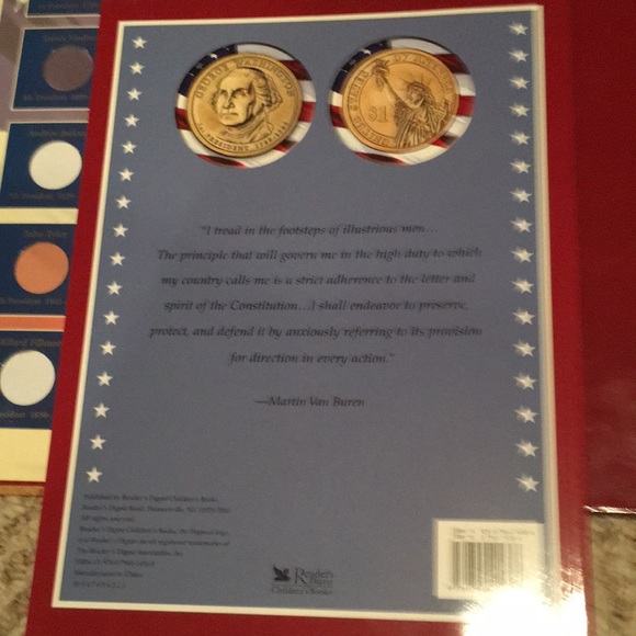NWOT and VTG “U.S. Presidential Dollars Deluxe Coin Collector’s Album” and Book - Picture 5 of 7